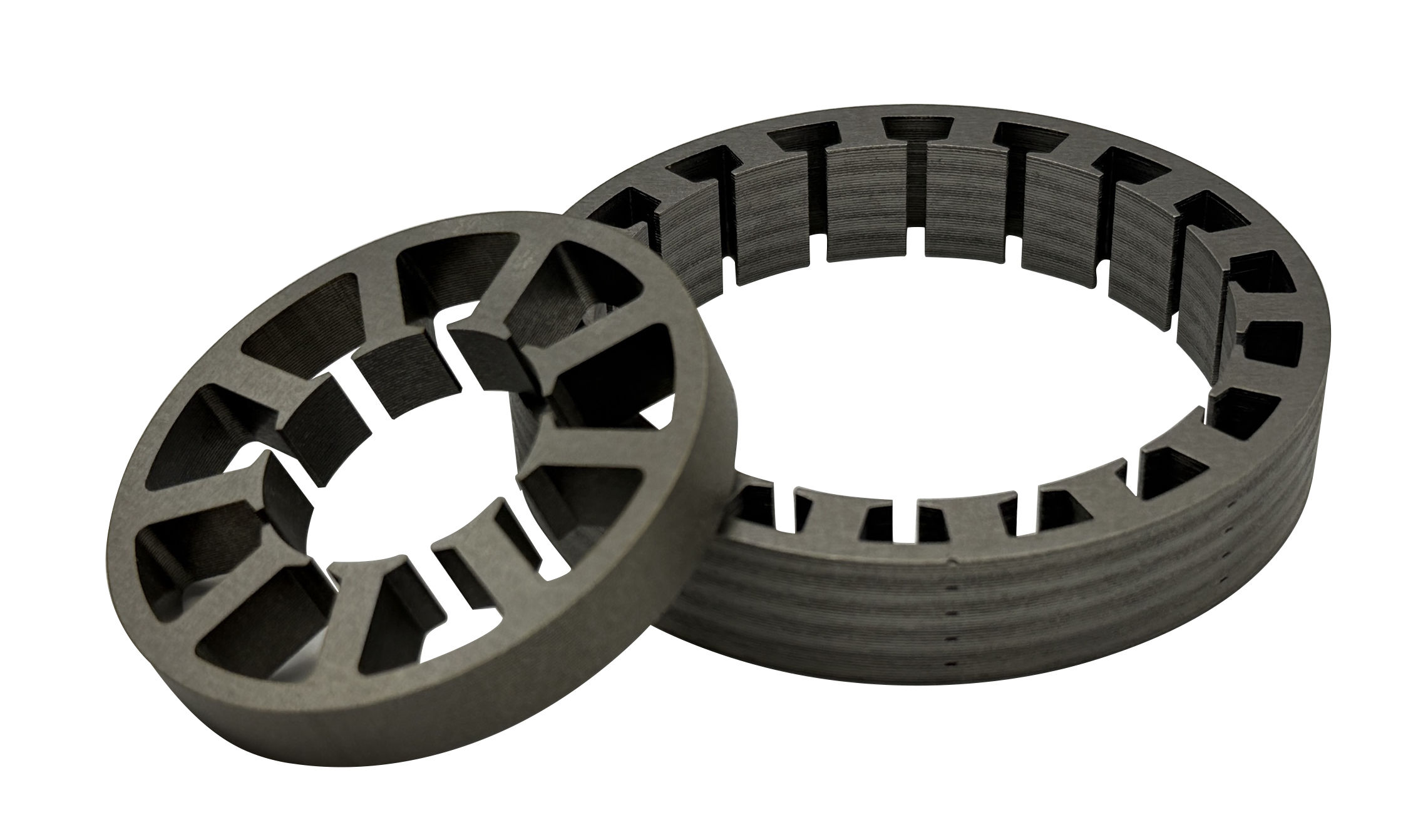Fully bonded lamination stacking